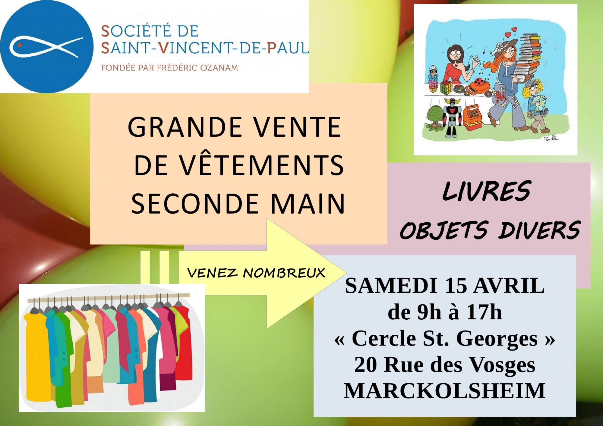 Vente de vêtements seconde main